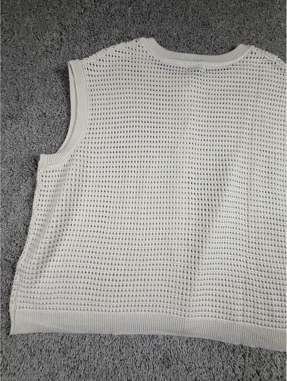 NWT Universal Thread Womens 3X Ivory Sleeveless Sweater Vest Cotton - Picture 8 of 8